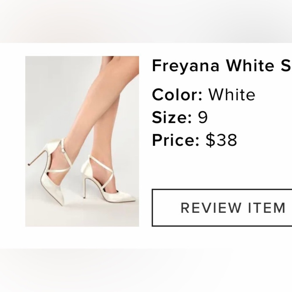 Bought for wedding. Did not wear.